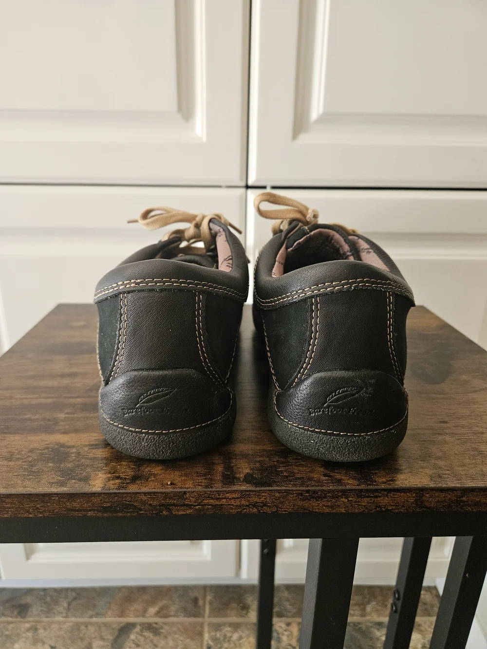 Barefoot Freedom Wide Geneva Black Brown Suede Comfort Sneakers Neutral Normcore